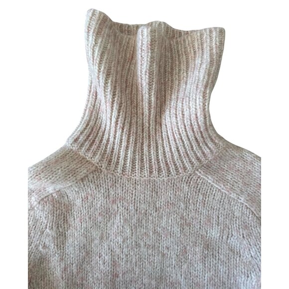J. Crew Womens Turtleneck Sweater Knit Beige Large - Picture 4 of 9